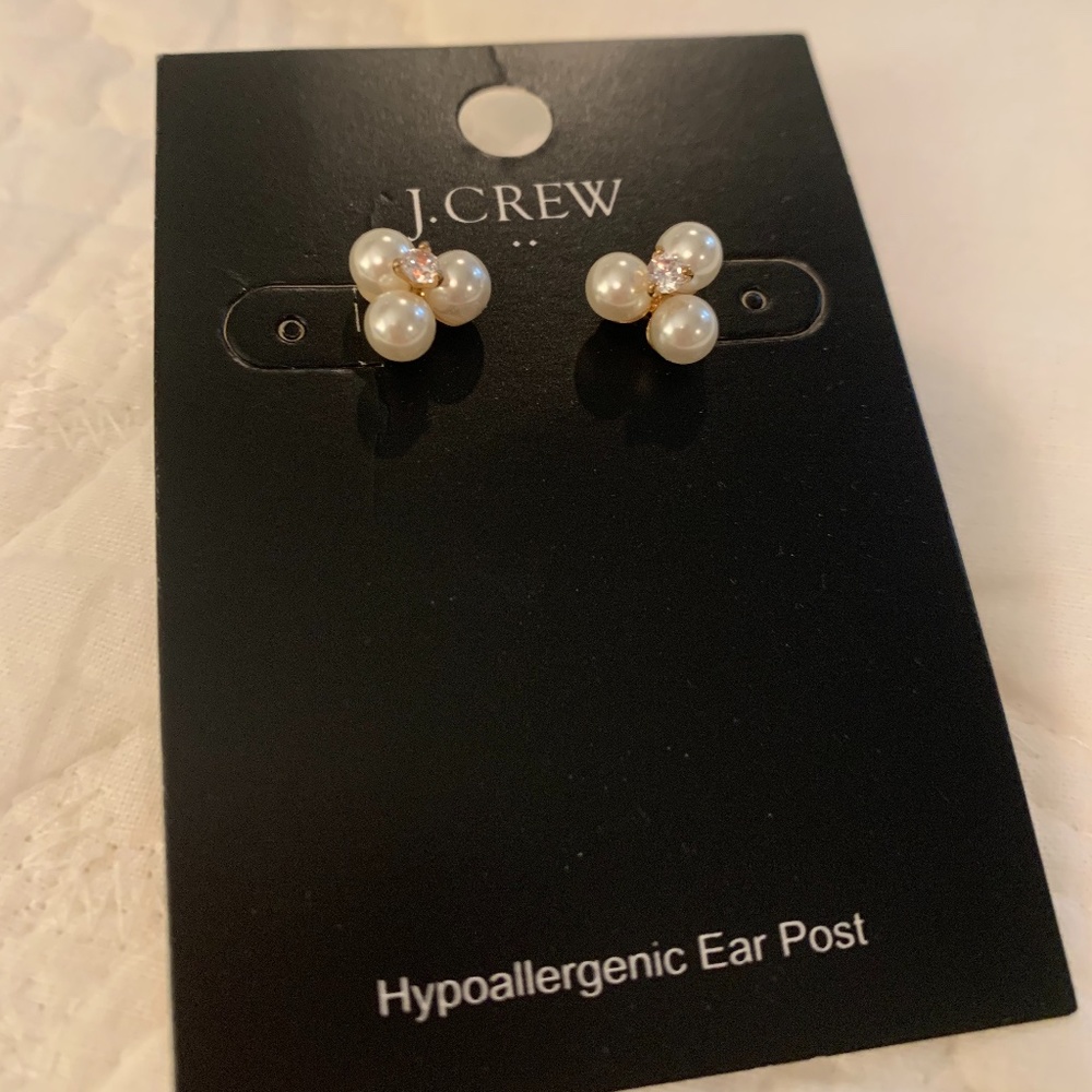 J Crew Pearl Earrings